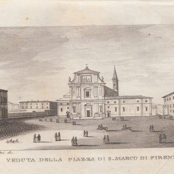 Veduta della Piazza di S.Marco di Firenze, 1826