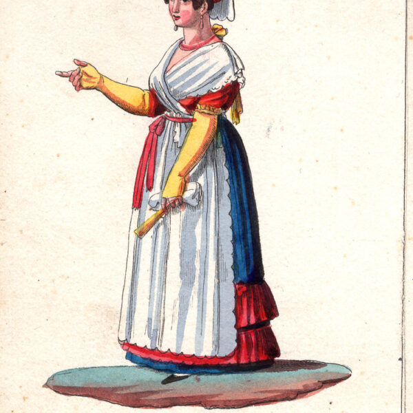 Donna di Rocca di Papa, acquarello