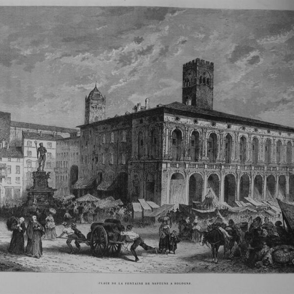 Bologna, 1877  Piazza del Nettuno