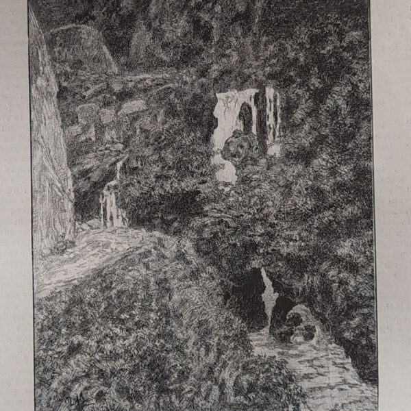 Scanno, L'Aquila, Passaggio lungo la foce di Scanno, 1886