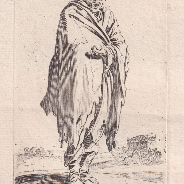 Jacques Callot, Mendicante con mantello