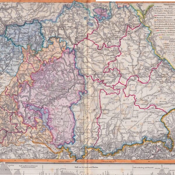 Mappa della Germania, 1869