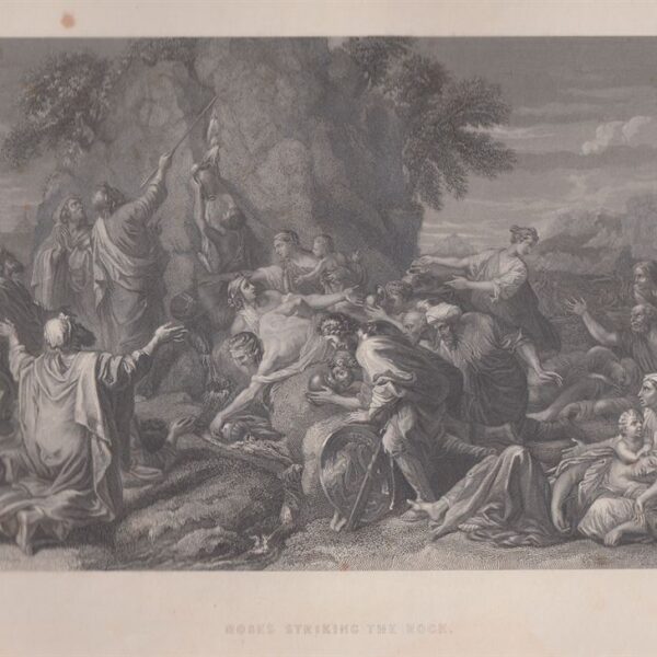 Mosè colpisce la roccia, N.Poussin, 1846