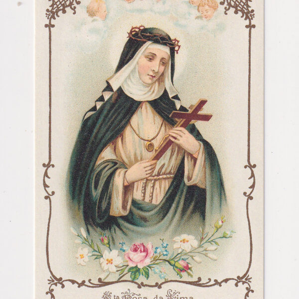 S.Rosa da Lima, Santino del XX sec.