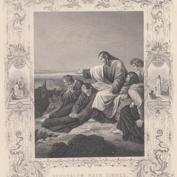 Gesù predice la distruzione di Gerusalemme. 1830