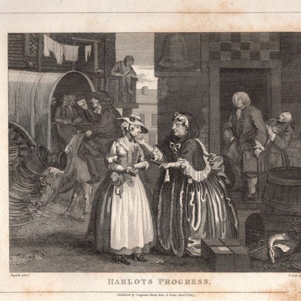 Hogarth William (1697-1764), Harlot's Progress, 1813