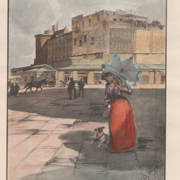 Wilhelm Allers, Piazza Municipio, Napoli, 1890