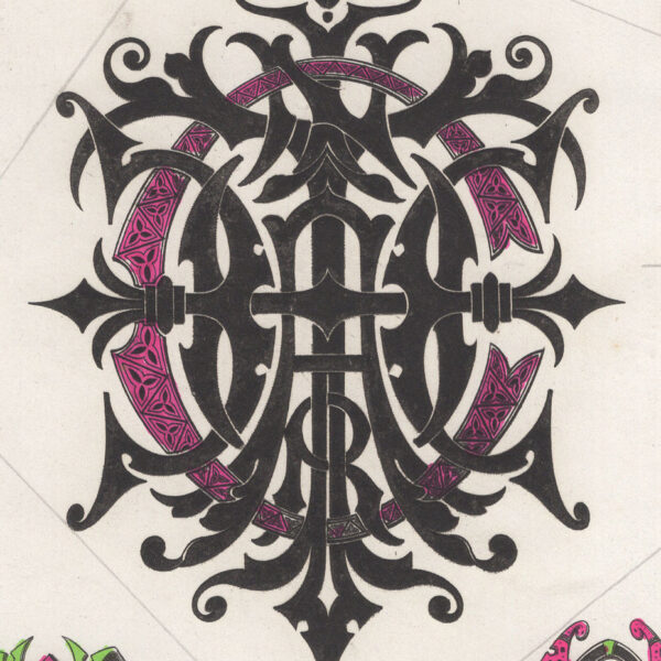 Cifre del nome Catherine intrecciate, 1881