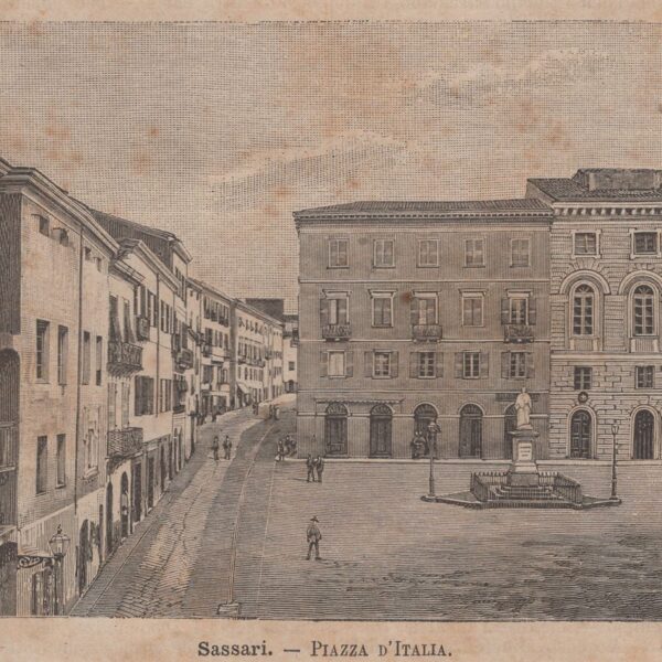 Sassari, Piazza d'Italia, 1890