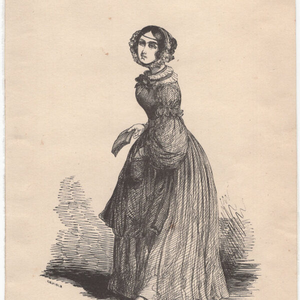 Dama a passeggio, 1850