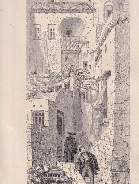 Salita al Vomero, Scale del Petraio, 1884