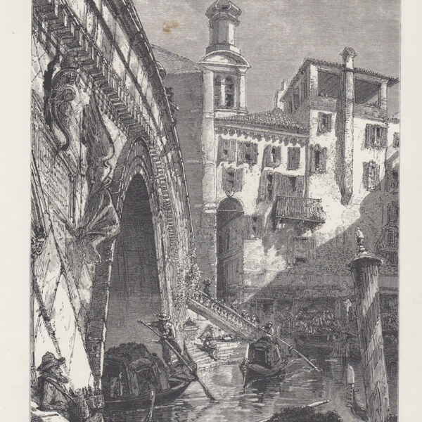 Venezia, Sotto il ponte di Rialto, 1884