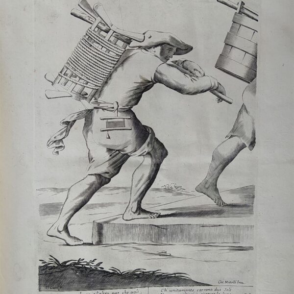 Mitelli Giuseppe Maria, Arti e Mestieri per la via, Pulitore di pozzi, 1660