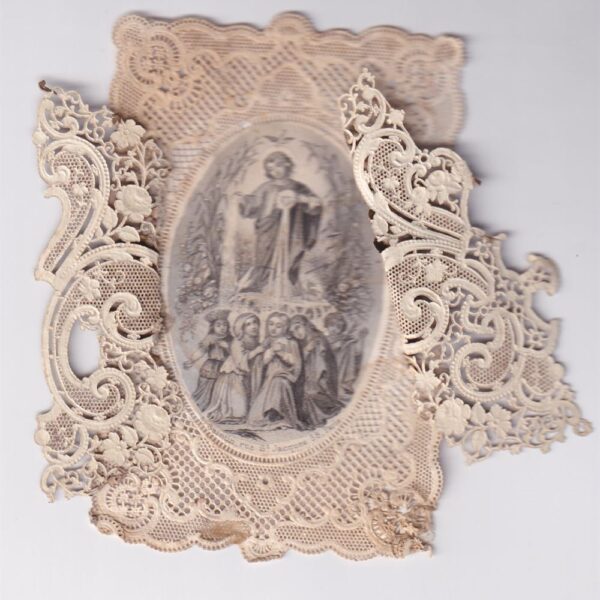 Consacrazione a Gesù, canivet a balconcino, 1850