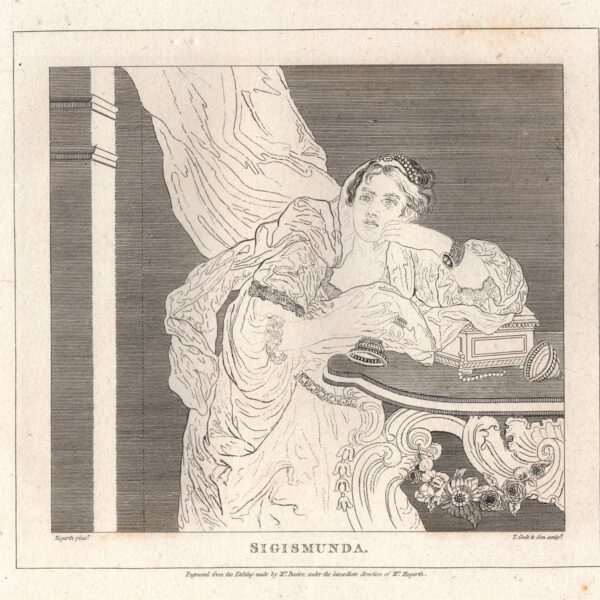 Hogarth William (1697-1764), Sigismunda, 1813