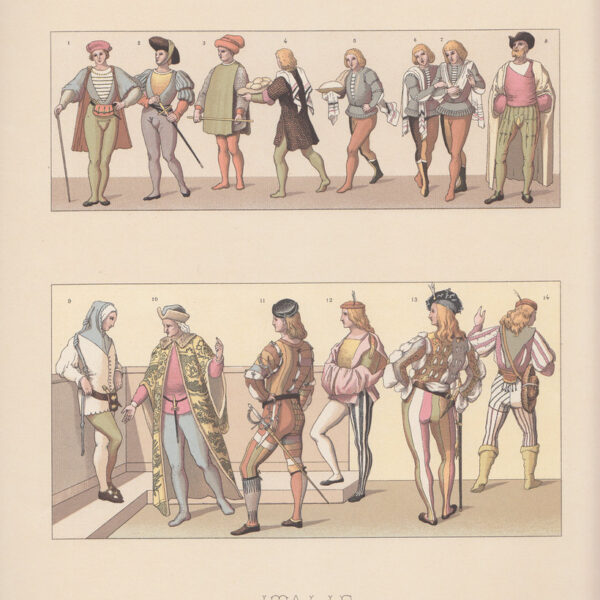 Costumi cavallereschi, 1876