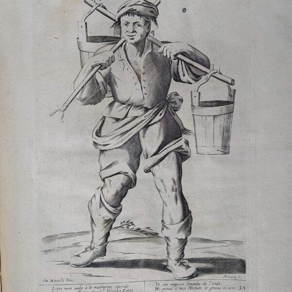 Mitelli Giuseppe Maria, Arti e Mestieri per la via, Venditore di acqua del Reno, 1660