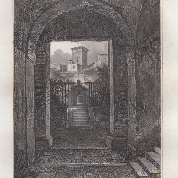 Roma, Casa di Salvator Rosa, 1834