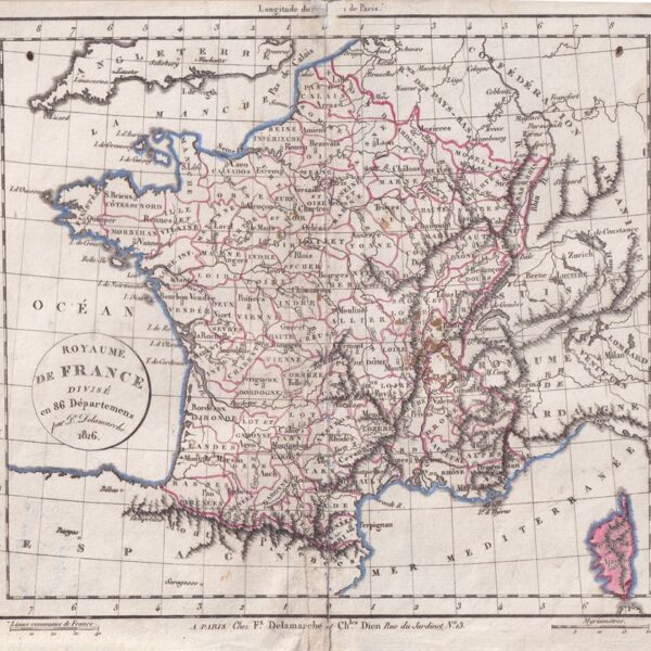 Francia, C.F. Delamarche, 1816