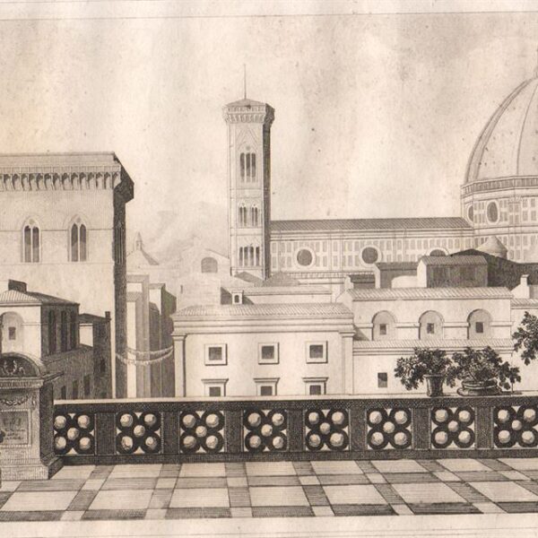 Firenze, Terrazza della Loggia dei Lanzi, 1835