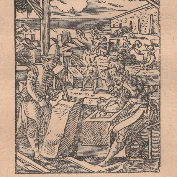 Tagliatore di Pietre, xilografia dell'800