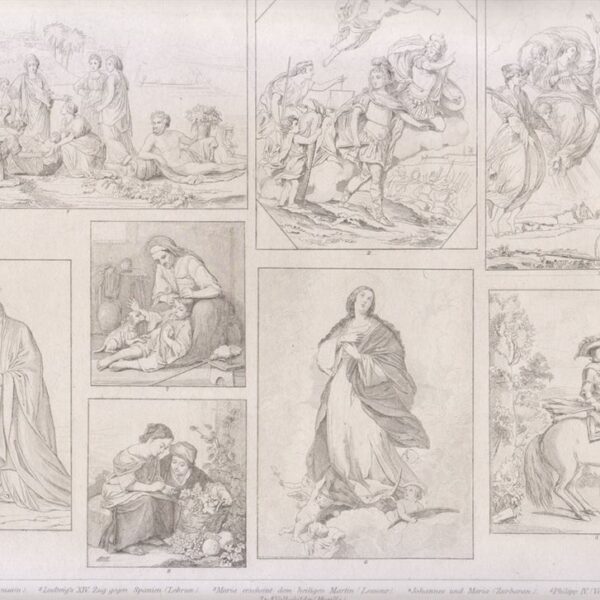 Poussin, Lebrun, Velasquez, Murillo, 1850