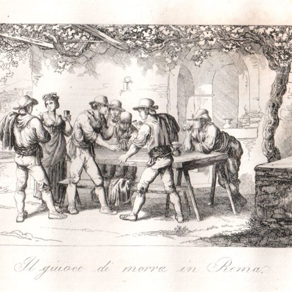 Il gioco di Morra, B. Pinelli, 1840