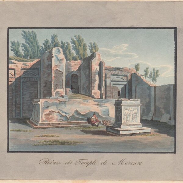 Pompei, Rovine del Tempio di Mercurio, 1830