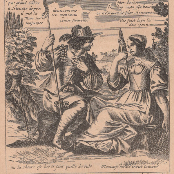 La filatrice, xilografia dell'800,