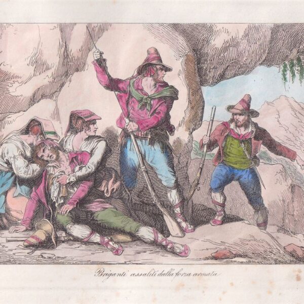 Bartolomeo Pinelli, Briganti assaliti, 1820