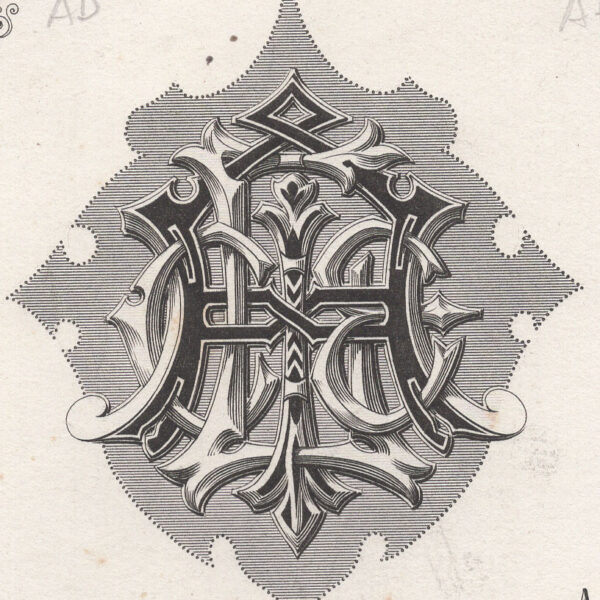Iniziali intrecciate, 1881