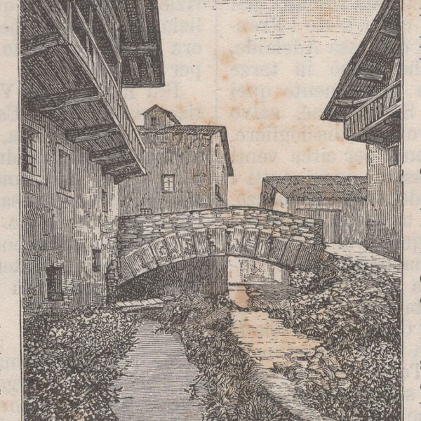Aosta, Ponte Romano, 1890