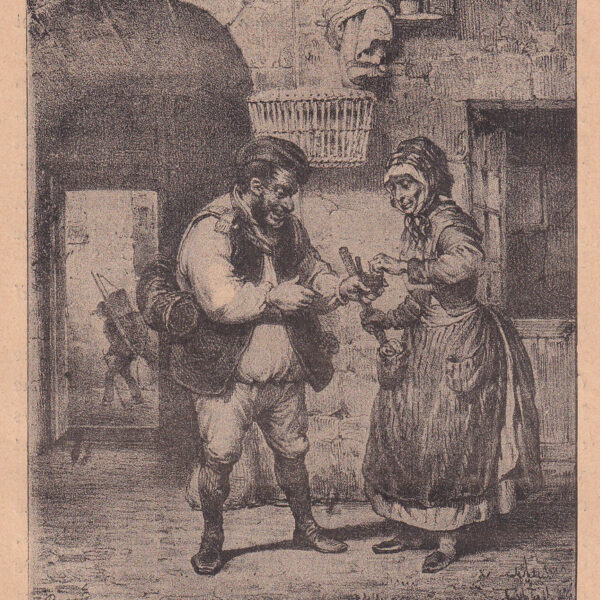 Il Fabbro galante, xilografia dell'800