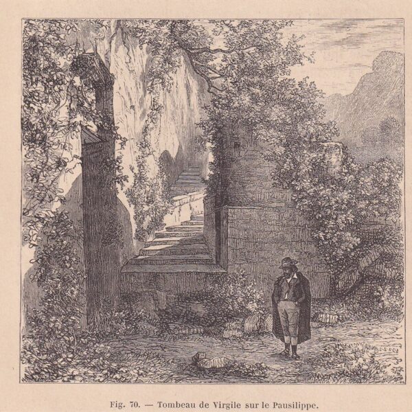 Napoli, Tomba di Virgilio a Posillipo, 1893