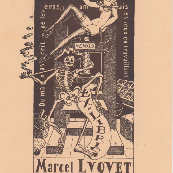 P.F. Morvan (Francia) exlibris