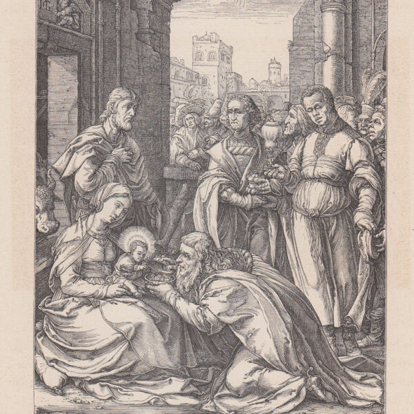 L'Adorazione dei Magi da Golzius 1877