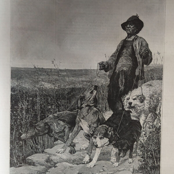 ​Il Braccajolo Maremmano, quadro di Eugenio Cecconi, 1886