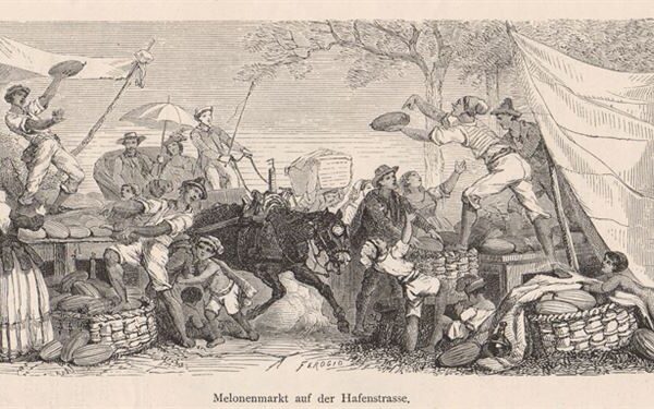 Venditori di Melloni, 1884