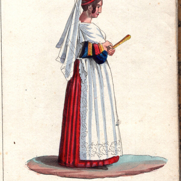 Donna di Albano, acquarello