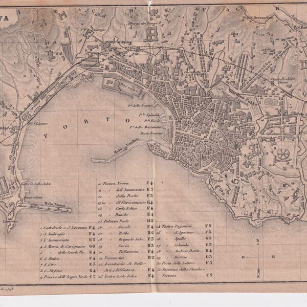 Mappa di Genova, 1873