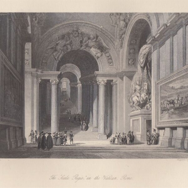 Roma, La Scala Regia in Vaticano, 1850