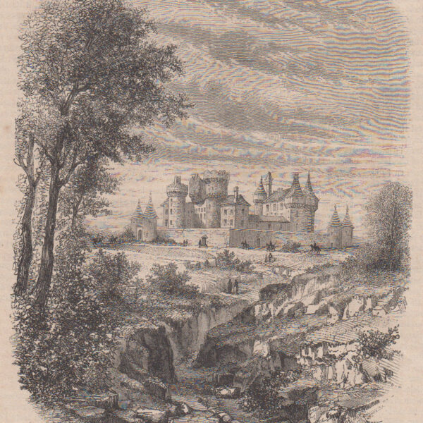 Castello e scuderie di Pompadour. 1840-70