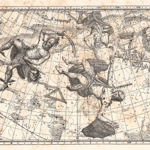 Andromeda, Perseo, Cassiopea, 1882