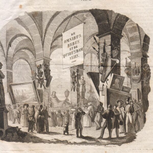 Napoli, Mercato Antiquariato Palazzo Reale, 1838