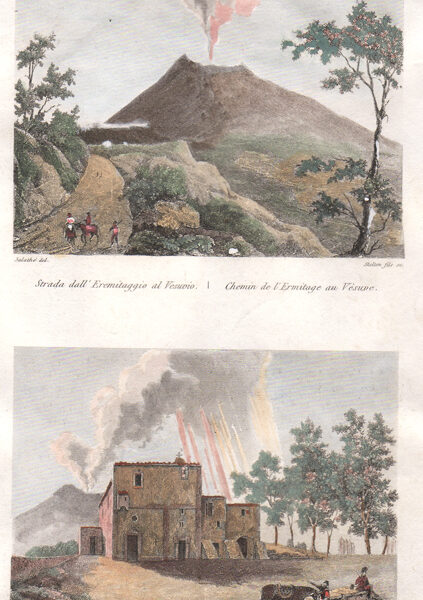 Napoli, Vesuvio, Eremitaggio, 1835