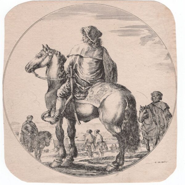 Stefano Della Bella, Cavalieri negri..., 1651