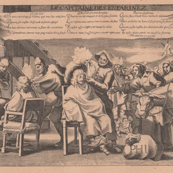 Gli Infarinati, xilografia dell'800