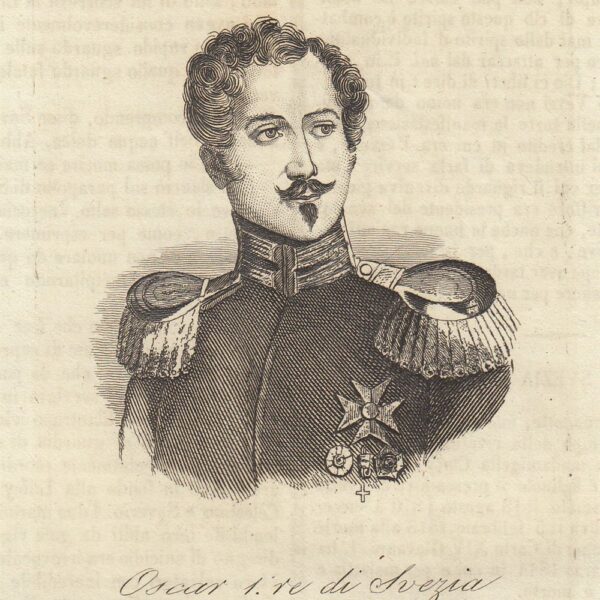 Oscar I re di Svezia, 1843
