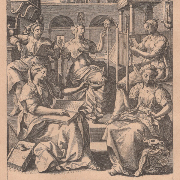 Le Vergini sagge, xilografia dell'800