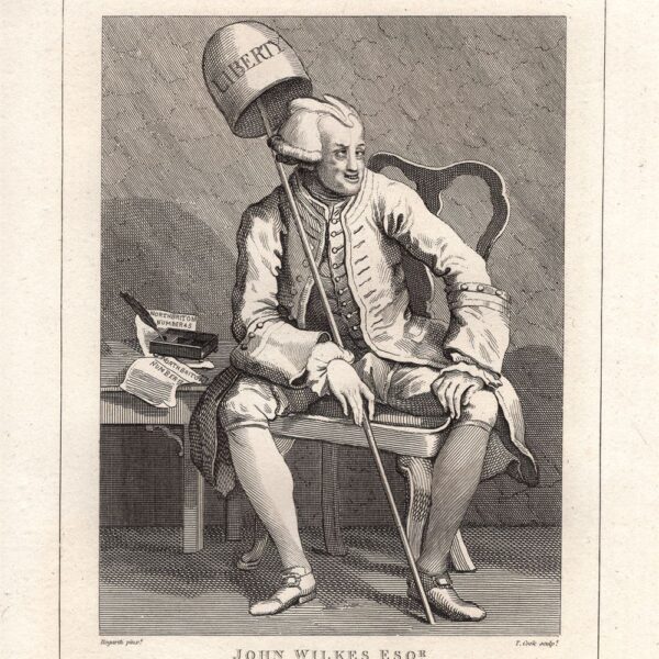 Hogarth William (1697-1764), John Wilkes Esq. 1813